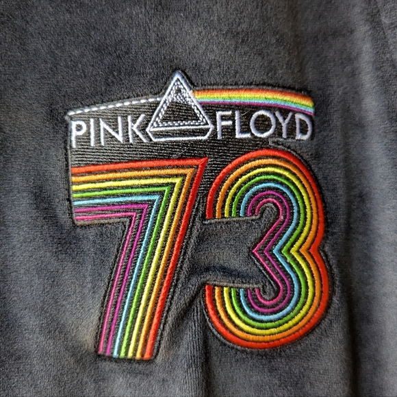 Grassroots Dark Side of the Moon Rainbow Velour Tracksuit Pants Joggers Small - Picture 2 of 10